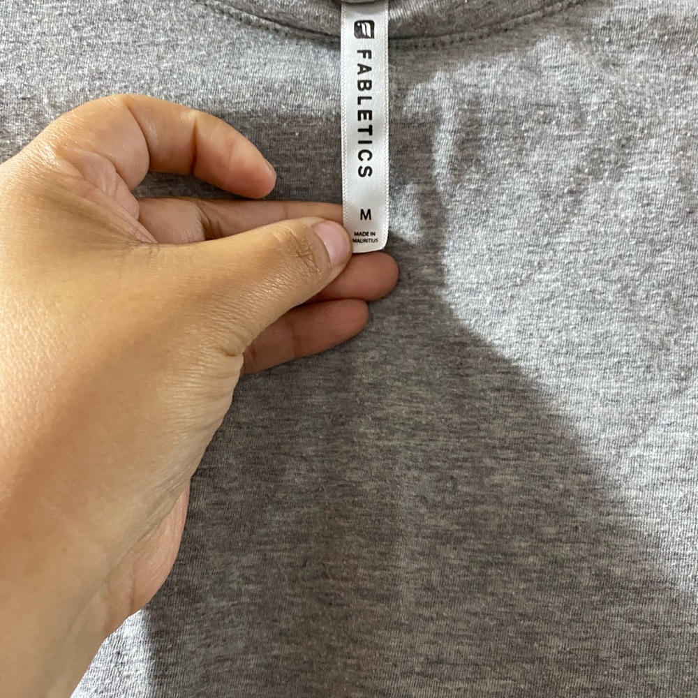 Fabletics Heather Gray Tee View 2